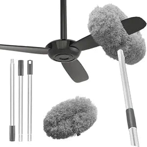 Ceiling Fan Cleaner Brush And Duster with Long Rod