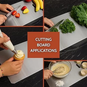 PRESSENCE - FLAT STAINLESS STEEL CHOPPING BOARD