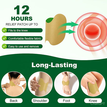 PRESSENCE HERBAL KNEE PAIN RELIEF PATCHES